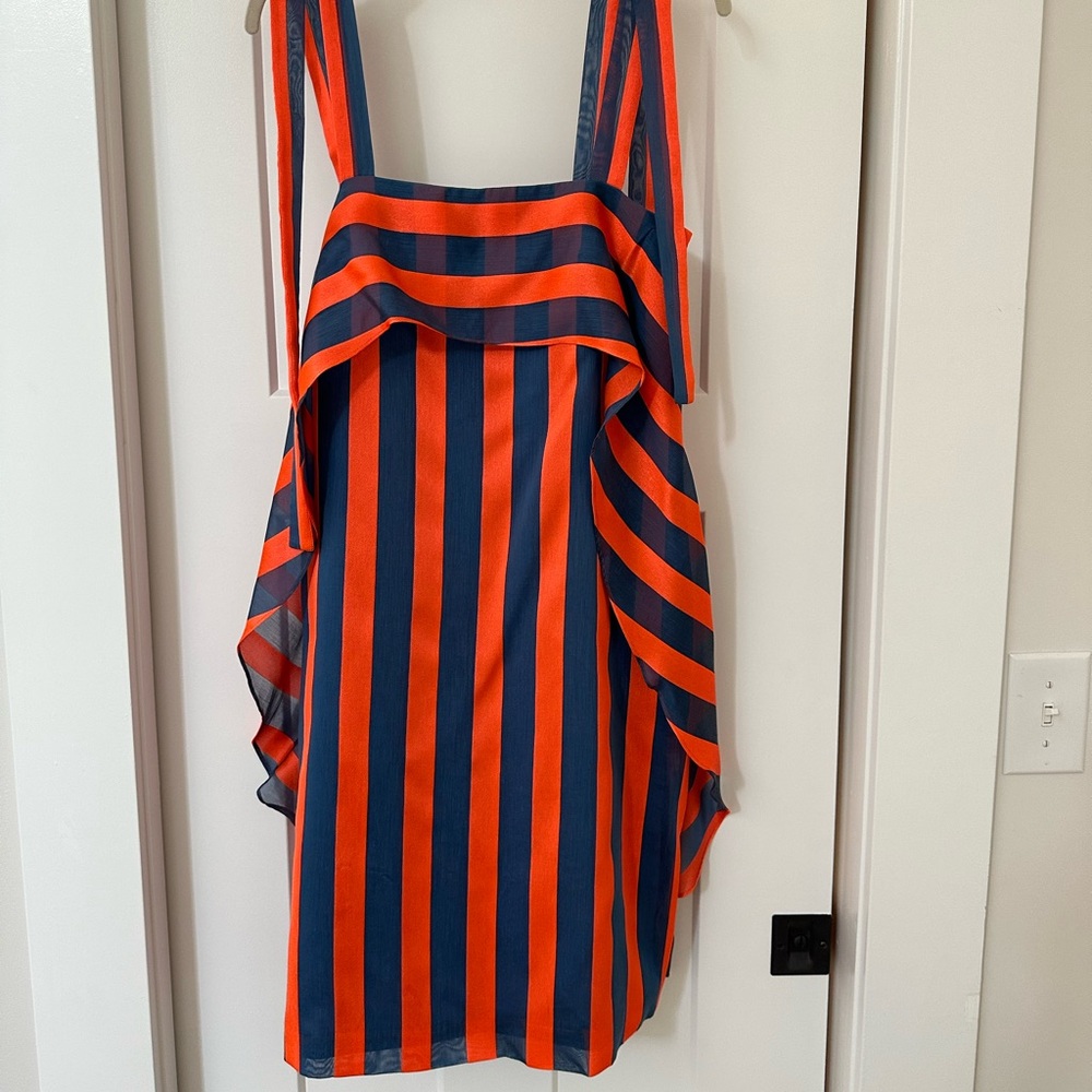 Orange & Blue Paul & Joe Cocktail Dress